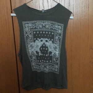 Green Elephant tank top